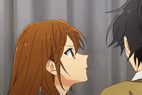 anime kiss gif cute